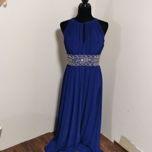 R&M Richards Navy Long Dress